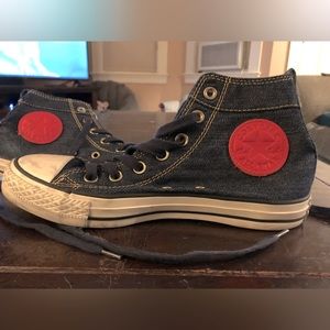 Converse All Star Chuck Taylor High Top Men 5.5 Women 7.5 Denim